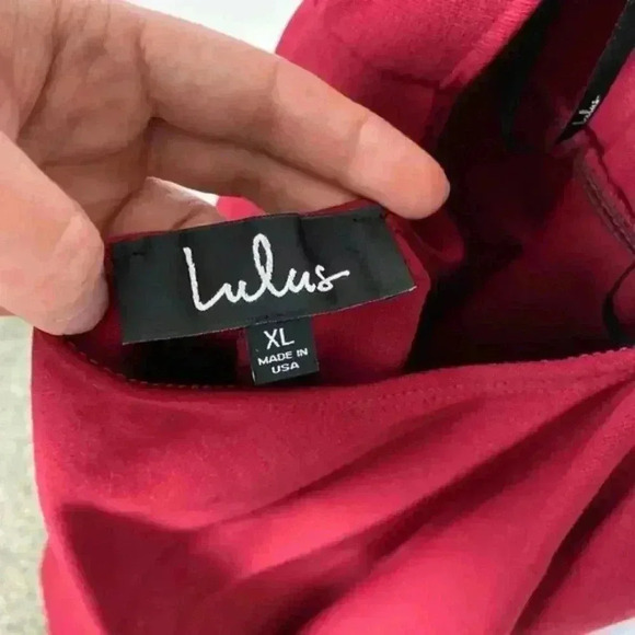 Lulu’s Going Steady Backless Skater Dress Wine XL - Picture 2 of 6